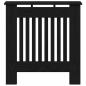 Preview: Heizkörperabdeckung Schwarz Eichen-Optik 78 x 19 x 81,5 cm