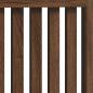 Preview: Heizkörperabdeckung Braun Eichen-Optik 112 x 19 x 81,5 cm