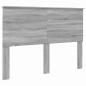 Preview: Kopfteil mit Kopfteil Graues Sonoma 160 cm Holzwerkstoff