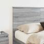 Preview: ARDEBO.de - Kopfteil mit Kopfteil Graues Sonoma 135 cm Holzwerkstoff