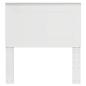 Preview: Kopfteil mit Kopfteil Glänzend Weiß 80 cm Holzwerkstoff