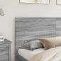 Preview: Kopfteil mit Kopfteil Graues Sonoma 180 cm Holzwerkstoff