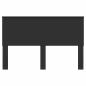 Preview: Kopfteil mit Kopfteil Schwarz Eichen-Optik 150 cm Holzwerkstoff