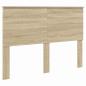 Preview: Kopfteil mit Kopfteil Sonoma-Eiche 140 cm Holzwerkstoff