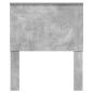 Preview: Kopfteil mit Kopfteil Beton Grau 80 cm Holzwerkstoff