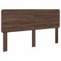 Preview: Kopfteil mit Kopfteil Braun Eichen-Optik 200 cm Holzwerkstoff