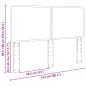 Preview: Kopfteil mit Kopfteil Graues Sonoma 150 cm Holzwerkstoff
