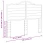 Preview: Kopfteil mit Kopfteil Altholz 135 cm Holzwerkstoff