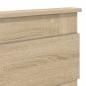 Preview: Kopfteil mit Kopfteil Sonoma-Eiche 140 cm Holzwerkstoff