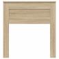 Preview: Kopfteil mit Kopfteil Sonoma-Eiche 100 cm Holzwerkstoff