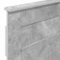 Preview: Kopfteil Beton Grau Holzwerkstoff