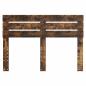 Preview: Kopfteil mit Kopfteil Geräucherte Eiche 140 cm Holzwerkstoff