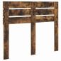 Preview: Kopfteil mit Kopfteil Geräucherte Eiche 120 cm Holzwerkstoff