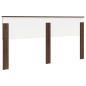 Preview: Kopfteil mit Kopfteil Braun Eichen-Optik 200 cm Holzwerkstoff