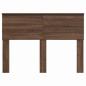 Preview: Kopfteil mit Kopfteil Braun Eichen-Optik 135 cm Holzwerkstoff