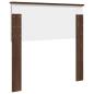 Preview: Kopfteil mit Kopfteil Braun Eichen-Optik 100 cm Holzwerkstoff