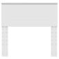 Preview: Kopfteil mit Kopfteil Weiß 90 cm Holzwerkstoff