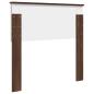 Preview: Kopfteil mit Kopfteil Braun Eichen-Optik 80 cm Holzwerkstoff