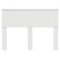 Preview: Kopfteil mit Kopfteil Glänzend Weiß 120 cm Holzwerkstoff