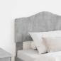 Preview: Kopfteil Beton Grau Holzwerkstoff