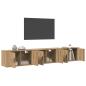 Preview: Wand-TV-Schrank Set 3 pcs Artisan-Eiche 80 x 34,5 x 40 cm