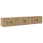 Preview: Wand-TV-Schrank Set 3 pcs Artisan-Eiche 80 x 34,5 x 40 cm