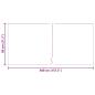 Preview: Teppichläufer Hellgrau 80 x 400 cm Stoff
