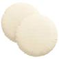 Preview: Sitzkissen 2 pcs Creme Ø 30 cm Cordstoff