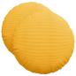 Preview: Sitzkissen 2 pcs Helles Gelb Ø 50 cm Cordstoff