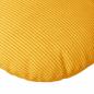 Preview: Sitzkissen 2 Stk. Cordstoff Helles Gelb Ø50 x 19 cm