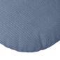 Preview: Sitzkissen 2 Stk. Cordstoff Blau Ø60 x 21 cm