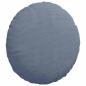 Preview: Sitzkissen 2 Stk. Cordstoff Blau Ø60 x 21 cm