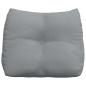 Preview: Rücken Kissen Hellgrau 60 x 24 x 50 cm Stoff