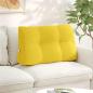 Preview: ARDEBO.de - Rücken Kissen Helles Gelb 80 x 24 x 50 cm Stoff