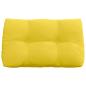 Preview: Rücken Kissen Helles Gelb 80 x 24 x 50 cm Stoff