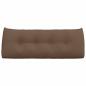 Preview: Rücken Kissen Braun 120 x 24 x 50 cm Stoff