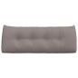 Preview: Rücken Kissen Taupe 120 x 24 x 50 cm Stoff