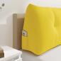 Preview: Rücken Kissen Helles Gelb 120 x 24 x 50 cm Stoff