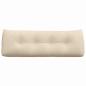 Preview: Rücken Kissen Creme 140 x 24 x 50 cm Stoff