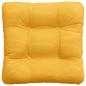 Preview: Sitzkissen 4 pcs Helles Gelb 40 x 40 cm Cordstoff
