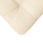 Preview: Sitzkissen 4 pcs Creme 45 x 45 cm Cordstoff