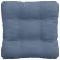 Preview: Sitzkissen 4 pcs Blau 45 x 45 cm Cordstoff