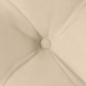 Preview: Sitzkissen 4 Stk. Mikrofaser Creme 40 x 40 x 6 cm