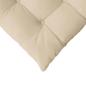 Preview: Sitzkissen 4 pcs Creme 40 x 40 x 6 cm Mikrofaser