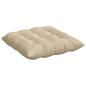 Preview: Sitzkissen 4 Stk. Mikrofaser Creme 40 x 40 x 6 cm