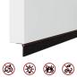 Preview: Selbstklebende Türbürstendichtungen 12 pcs Braun 100 cm