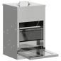 Preview: Hühnertretfeeder Silber 25 x 42 x 40 cm Verzinkter Stahl