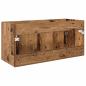 Preview: Waschbeckenunterschrank Wandmontiert Altholz 38,5 x 100 x 46 cm