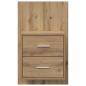 Preview: Wandmontierter Nachtschrank mit Schubladen 2 pcs Artisan-Eiche