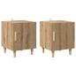Preview: Nachttisch 2 pcs Artisan-Eiche 40 x 40 x 50 cm Holzwerkstoff